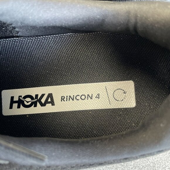 NEW Hoka One One Rincon 4 Men's Size 11D Running Shoes Black Lightweight Mesh - Picture 5 of 8